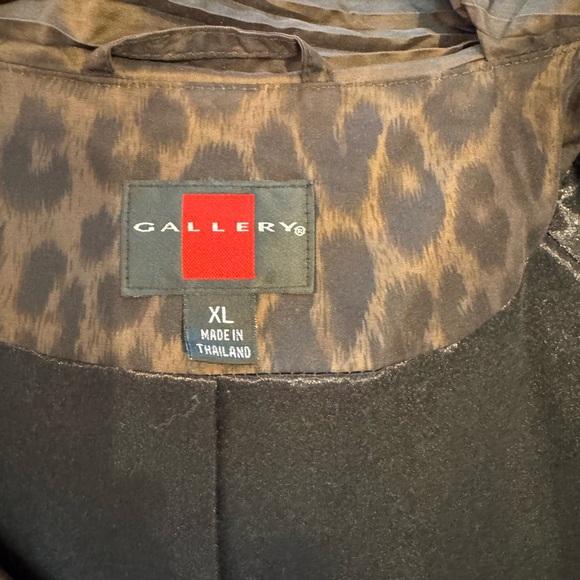 Animal Print All Weather Trench Coat Size XL - Picture 11 of 11